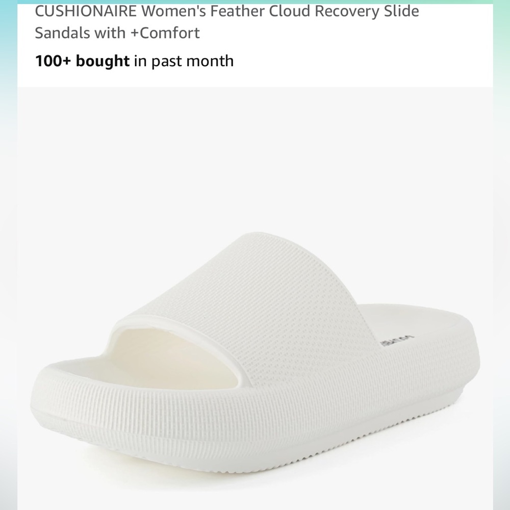 Cushinaire sandals vanilla size 8. New